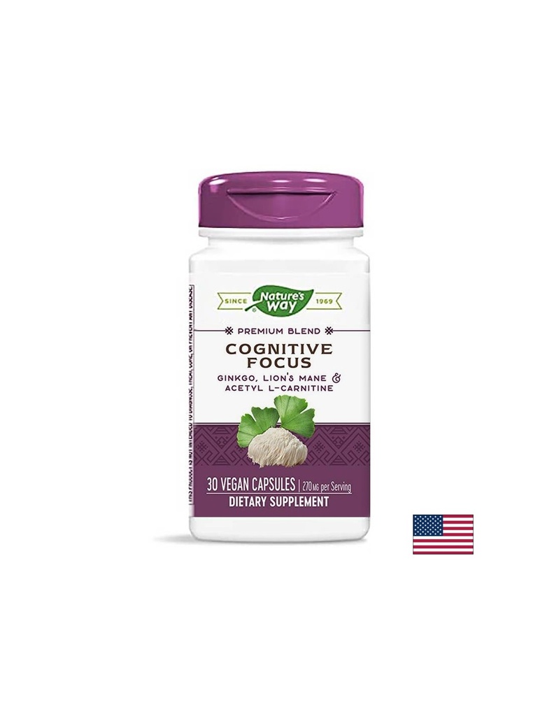 Cognitive Focus - Памет и мисловна дейност, 30 капсули Nature’s Way