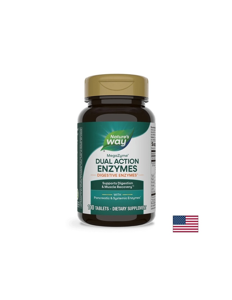 Mega-Zyme Pancreatic Enzymes - Панкреатични ензими, 100 таблетки Nature’s Way