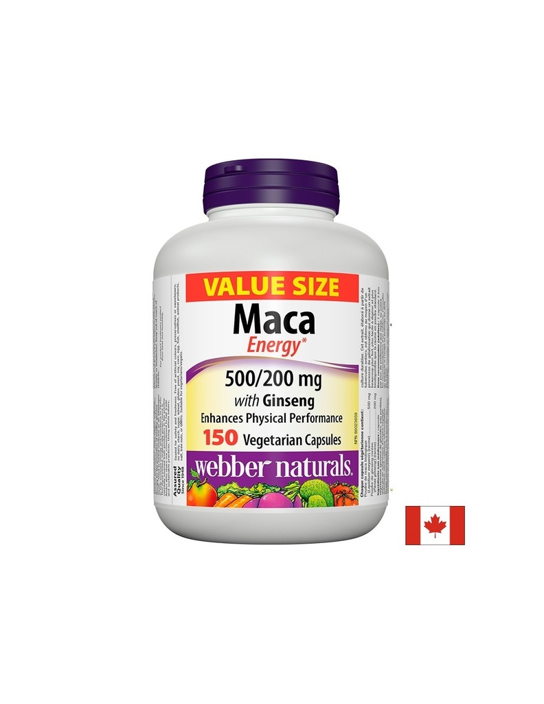 Maca Energy with Ginseng - Мака и Корейски женшен, 150 капсули