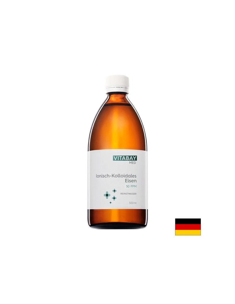 MED kolloidales Eisen - Kолоидно желязо 50 PPM, 500 ml Vitabay