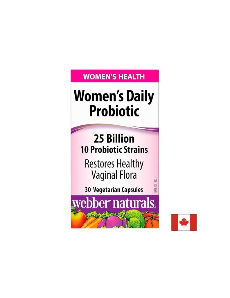 Women’s Daily Probiotic - Пробиотик за Жени 25 млрд. активни пробиотици, 10 щама, 30 капсули
