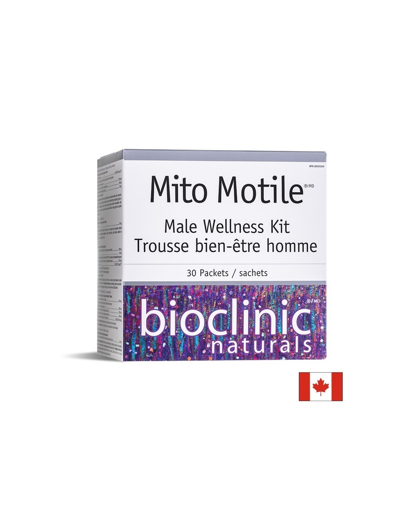 Mito Motile™ Male Wellness Kit - Фертилитет формула за мъже, 30 пакетчета Natural Factors