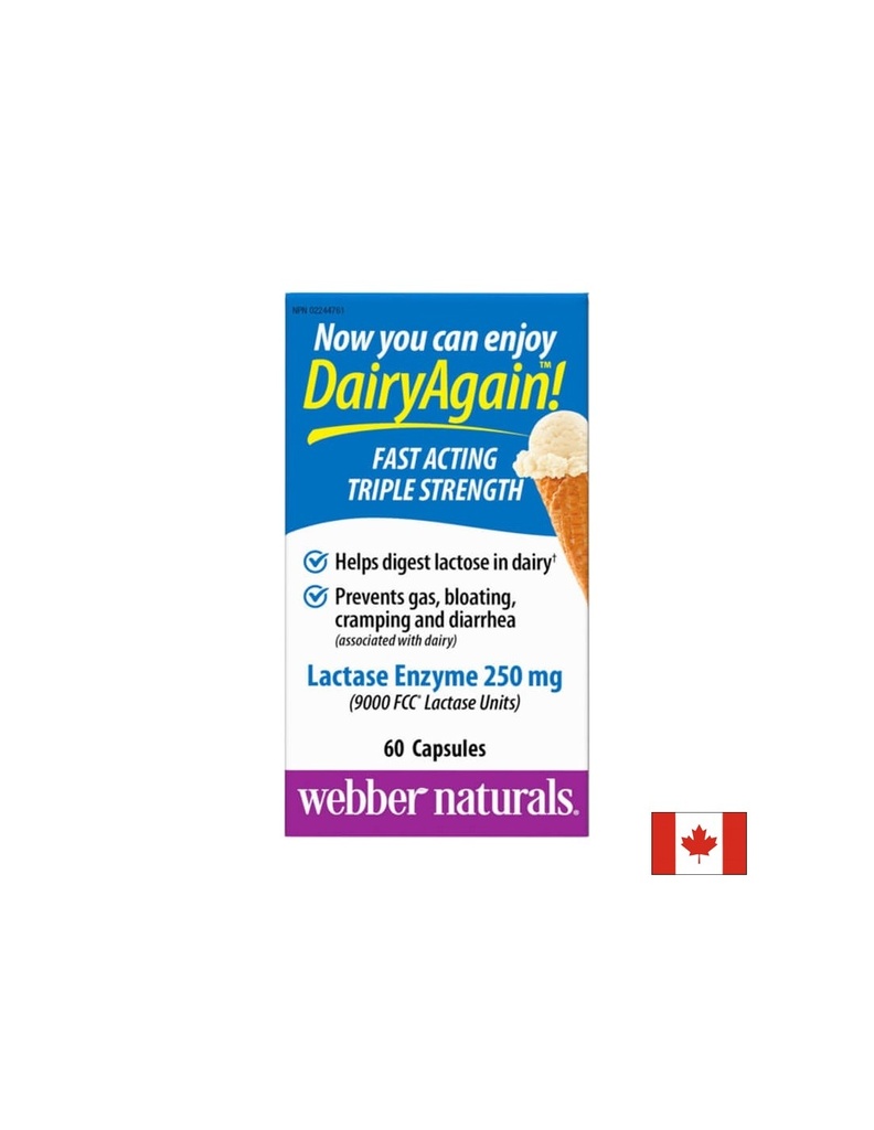 Lactase Enzyme - Лактаза ензим, 60 капсули