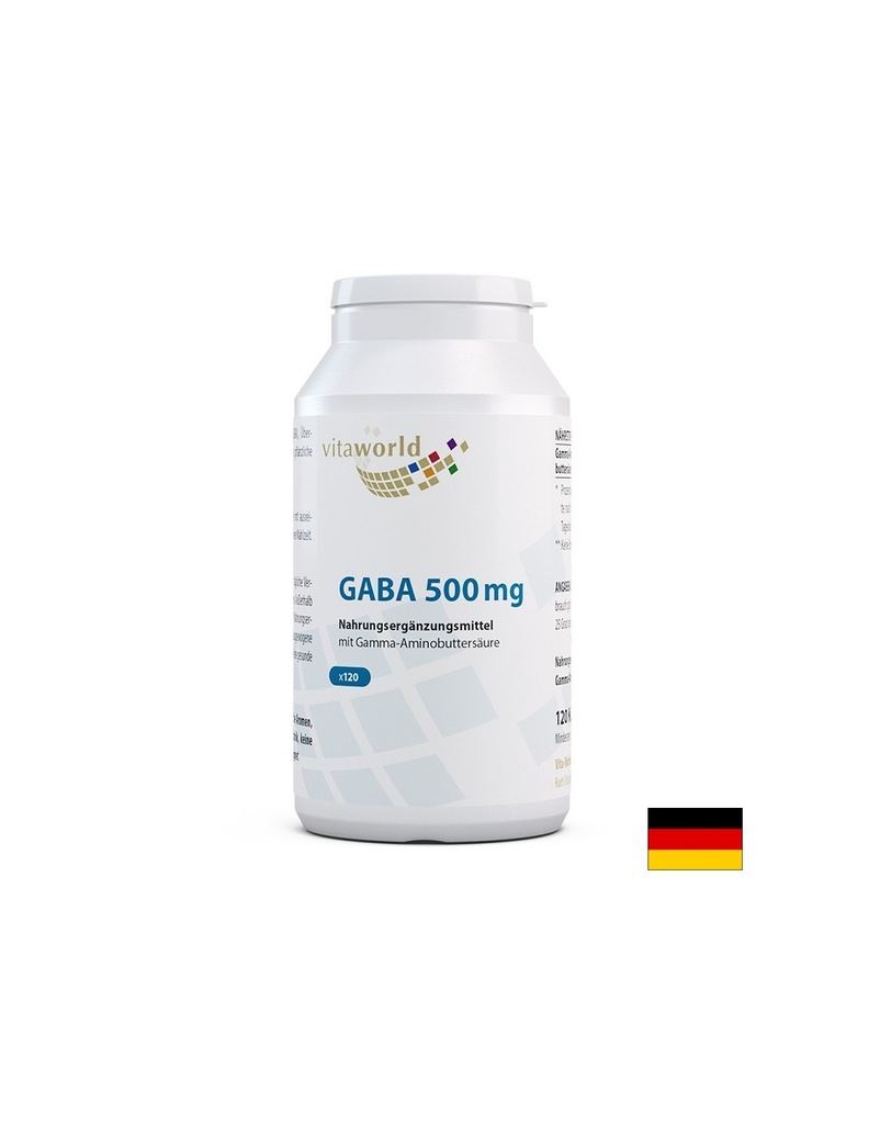 За релакс на нервната система - ГАБА (гама-аминомаслена киселина), 500 mg x 120 капсули