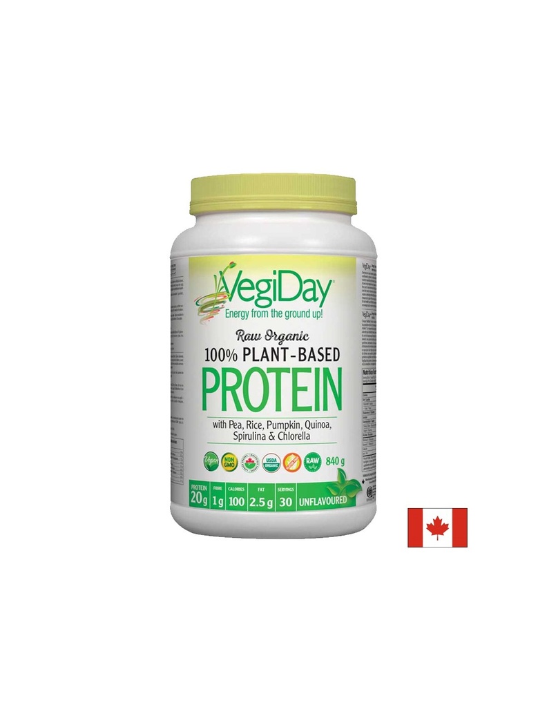 Веган растителен протеин органик - Обогатен с хлорела и спирулина, 840 g прах, с натурален вкус Natural Factors