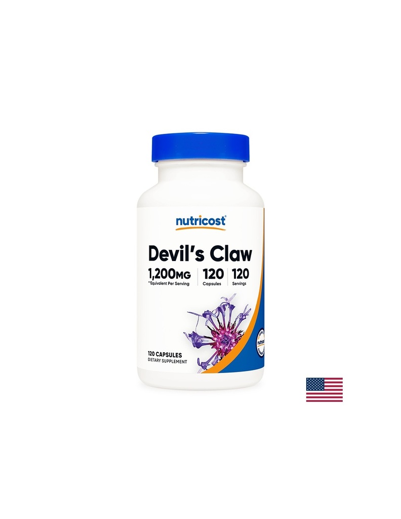 Стави и имунитет - Дяволски нокът, 300 mg, 120 капсули Nutricost