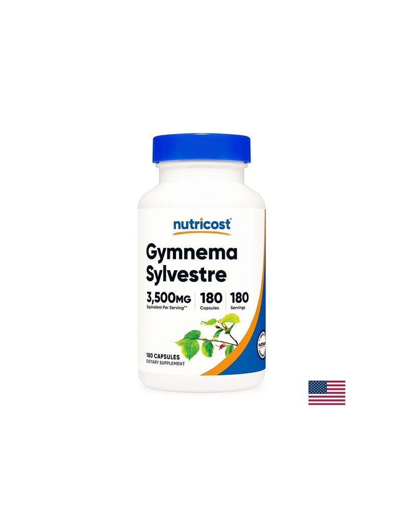 Диабет и кръвна захар - Гимнема, 3500 mg/180 капсули, 180 дози Nutricost