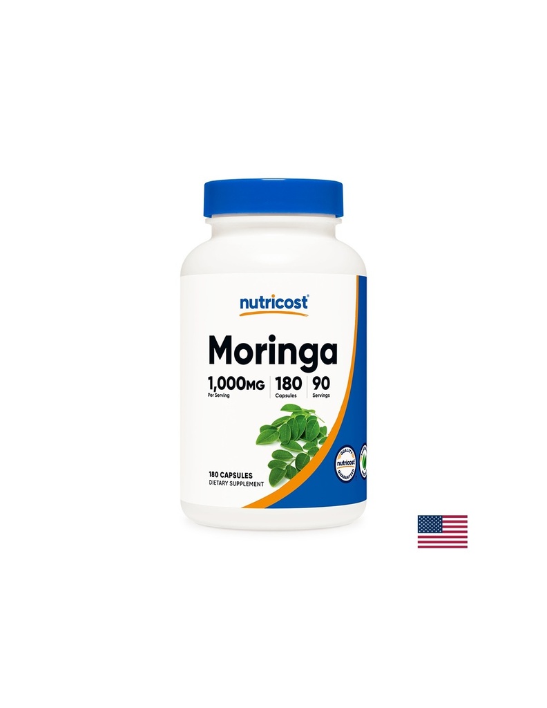 Антиоксидант - Моринга (Moringa), 180 капсули Nutricost