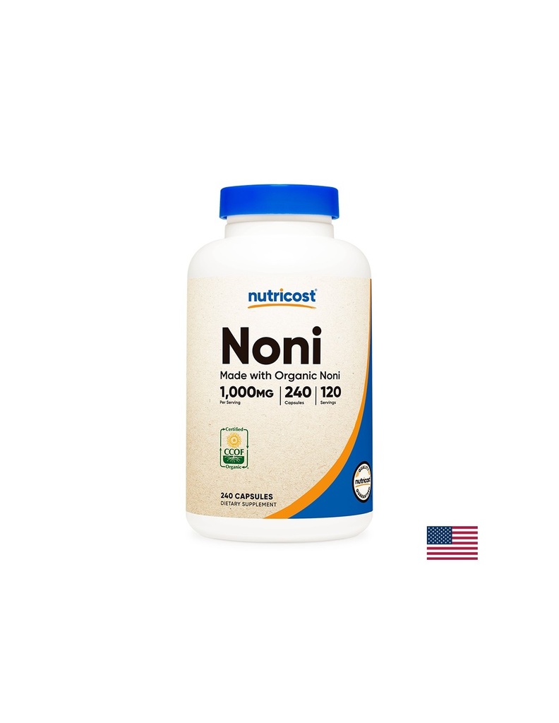Имунитет - Нoни плод, 500 mg x 240 капсули Nutricost