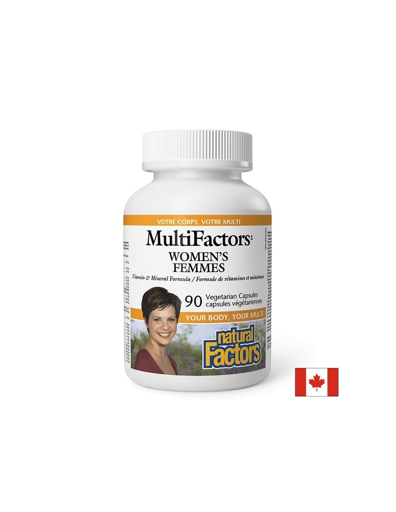 Мултивитамини и Минерали за Жени MultiFactors, 90 V капсули Natural Factors