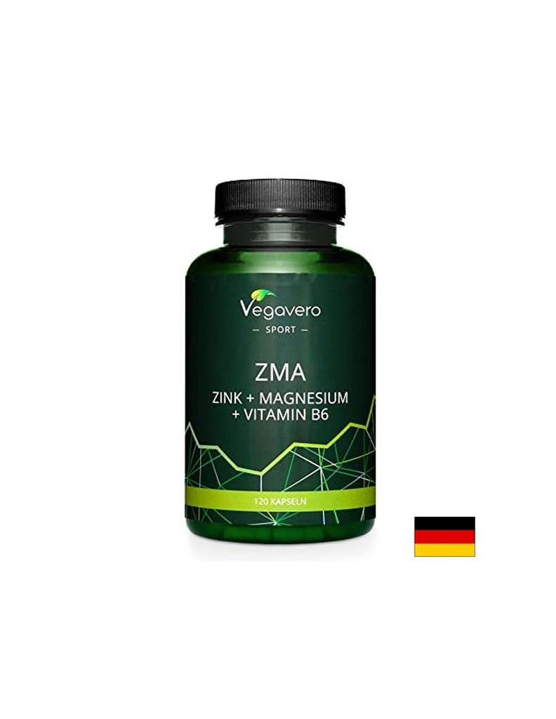 При активен спорт - Цинк+Магнезий+Витамин B6 - ZMA, 120 капсули