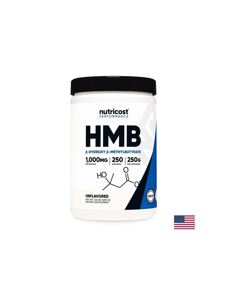 При активен спорт - HMB (Бета-хидрокси Бета-метил бутират), 250 g прах