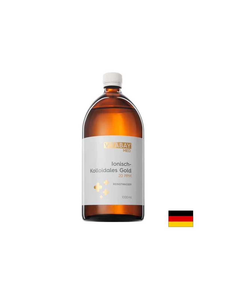 Антиейджинг - Колоидно злато 20 РРМ (силно концентрирано), 1000 ml