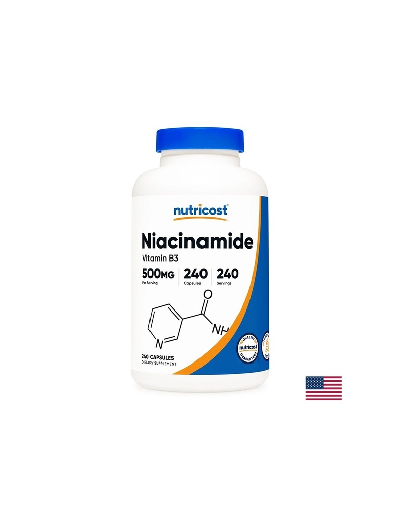 Сърдечносъдова и нервна система - Ниацинамид (Витамин B3), 240 капсули