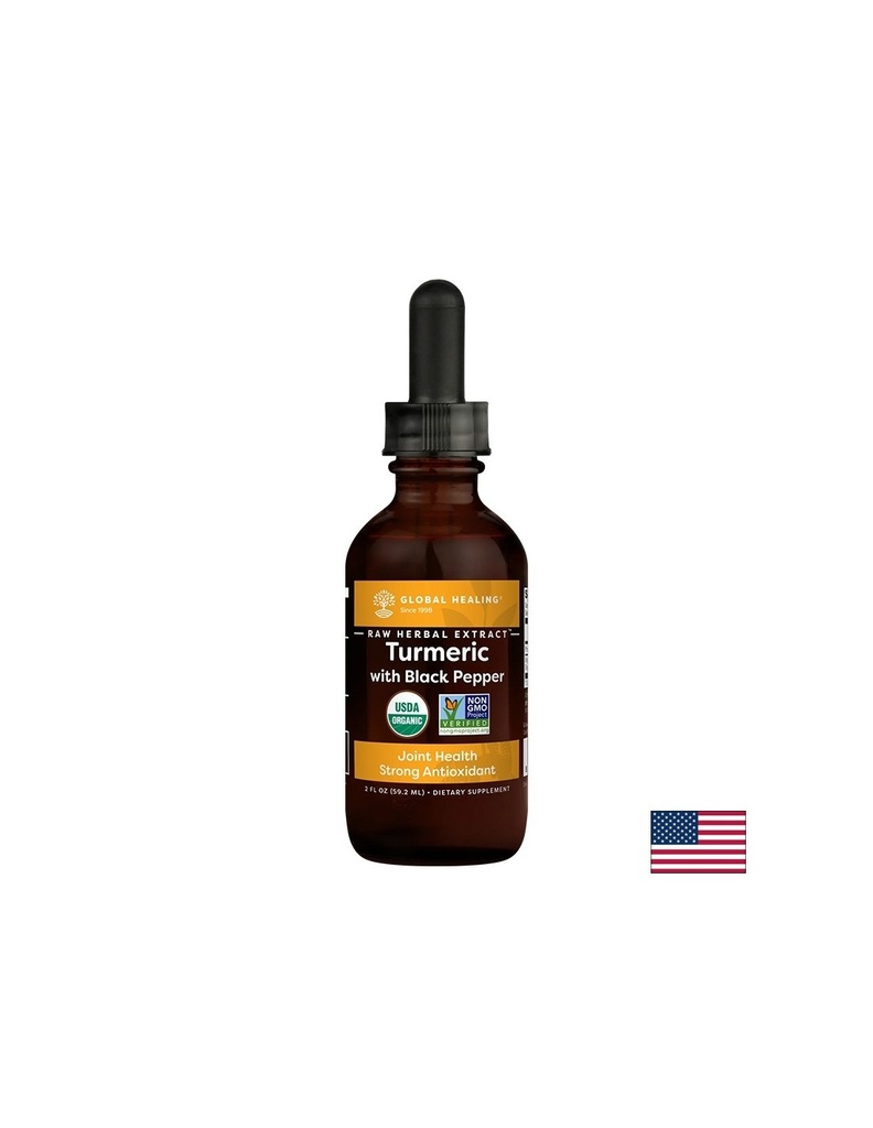 Противовъзпалителен ефект - Куркума с черен пипер, капки 59.2 ml