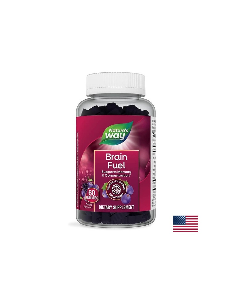Формула за памет и концентрация - Brain Fuel, 60 желирани таблетки