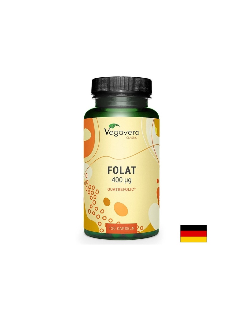 Фолиева киселина Quatrefolic (метил фолат), 120 капсули