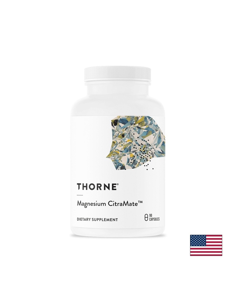 Здраве за сърцето и мускулите - Магнезий (цитрат/малат), 135 mg х 90 капсули Thorne