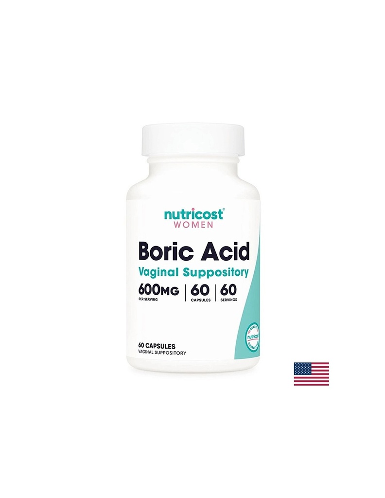 Вагинални инфекции - Борна киселина (Boric Acid), 600 mg х 60 вагинални капсули