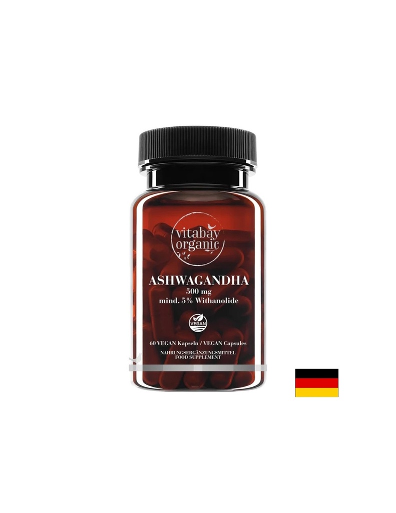 Стрес и добро настроение - Ашваганда KSM-66 органик, 500 mg х 60 капсули