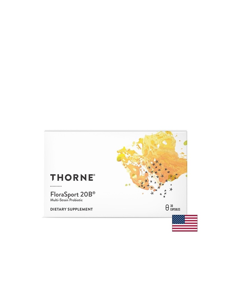 Пробиотик FloraSport 20B®, 20 млрд. активни пробиотици, 30 капсули с удължено освобождаване