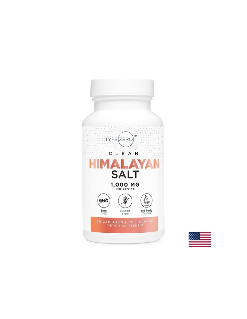 Електролитен баланс - Натрий (Хималайска розова каменна сол) TypeZero™, 320 mg