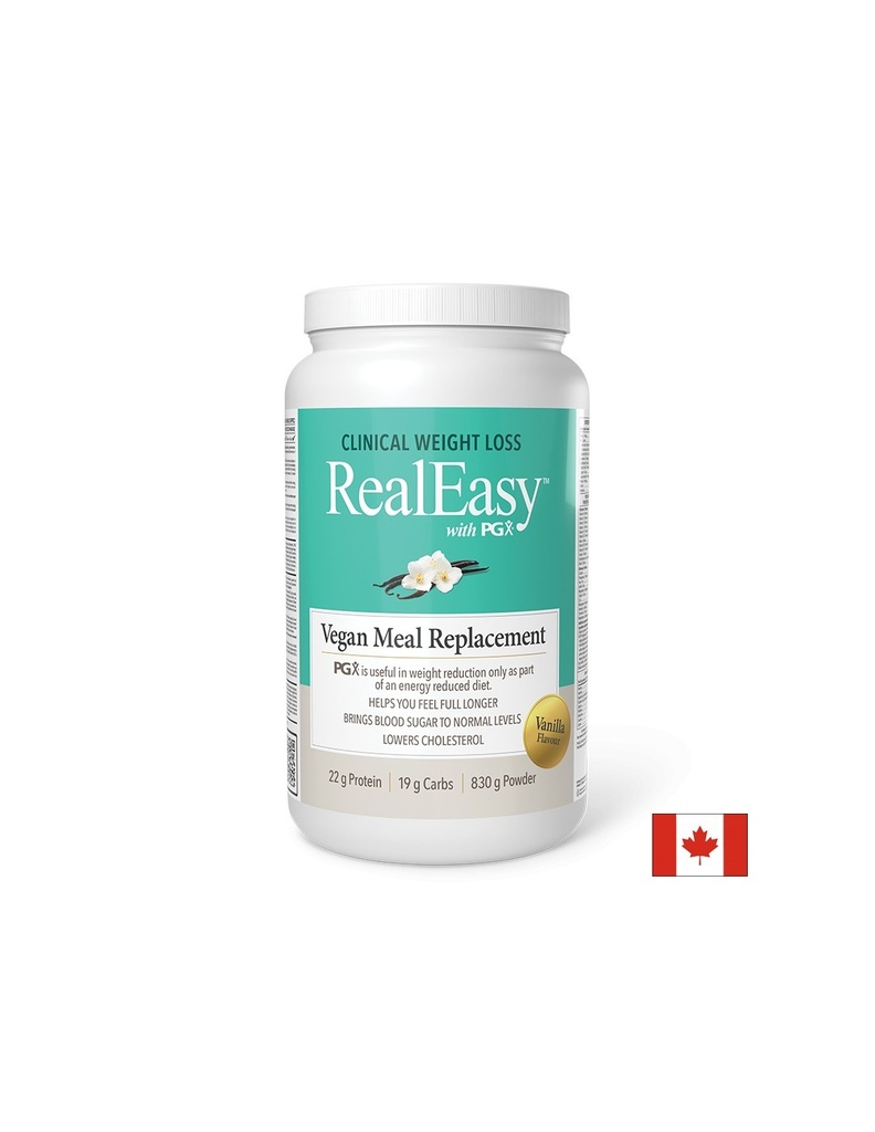 Real Easy™ with PGX® - за здравословно отслабване, 830 g прах с вкус на ванилия