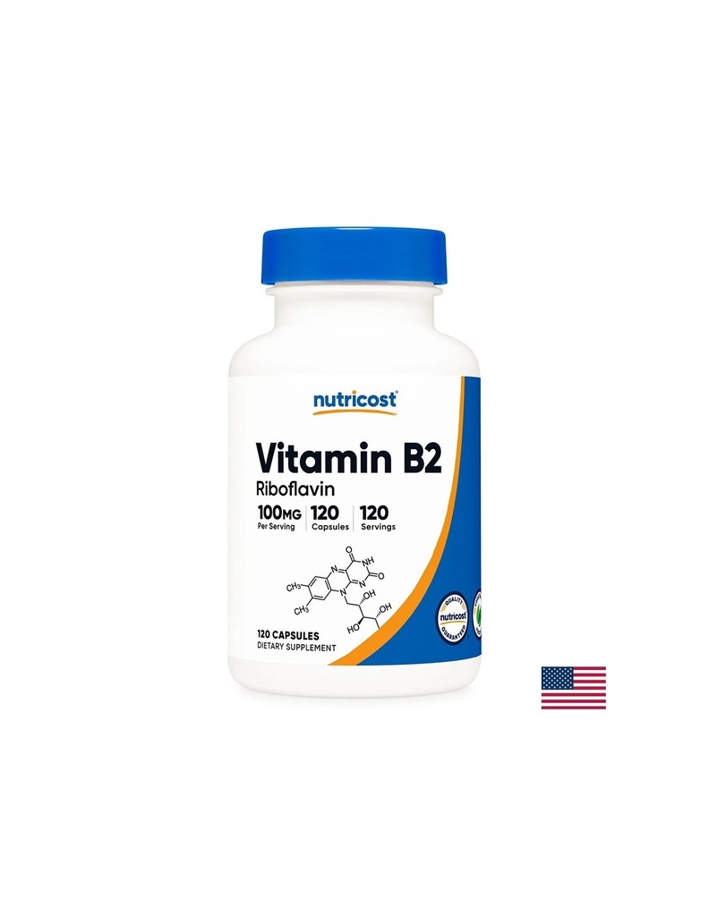 Клетъчна енергия и тонус - Витамин В2 (рибофлавин), 100 mg х 120 капсули
