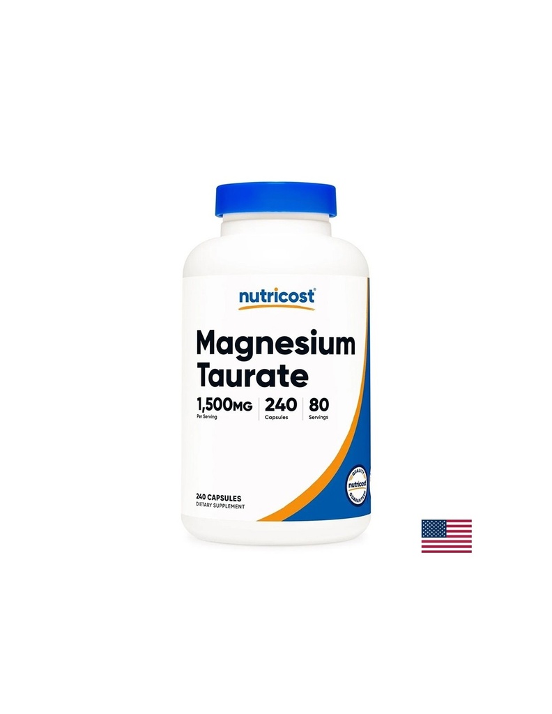 Мускулна, сърдечна и нервна система - Магнезий (таурат), 500 mg x 240 капсули