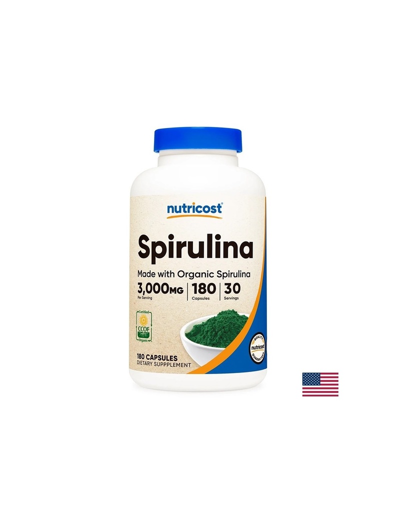 Имунитет, Супер антиоксидант - Спирулина, 500 mg х 180 капсули