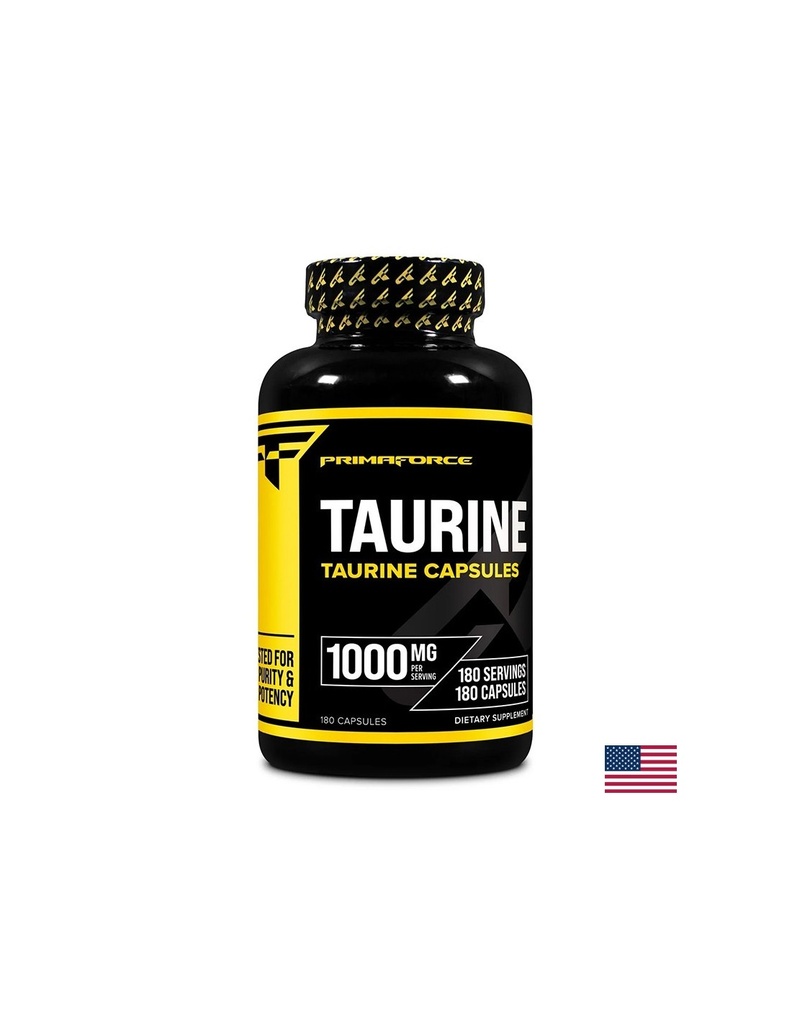 Мускулна функция и издръжливост - Таурин (Taurine), 1000 mg х 180 капсули