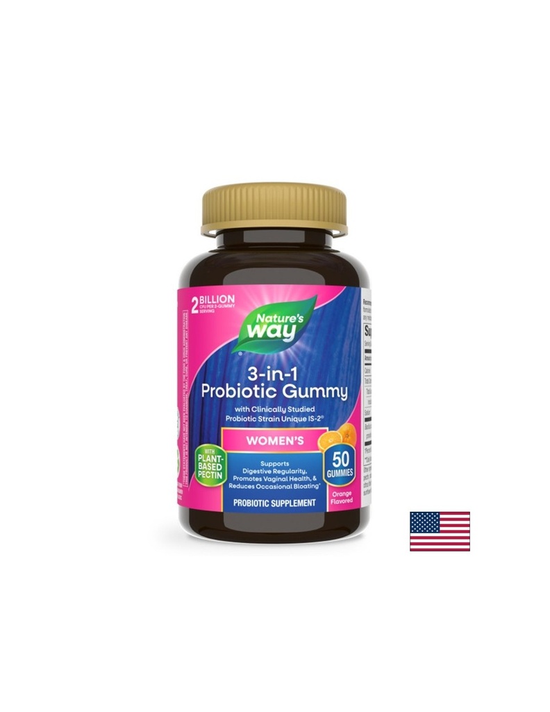 Пробиотик за жени 1 млрд. активни пробиотици, 50 желирани таблетки, с вкус на портокал