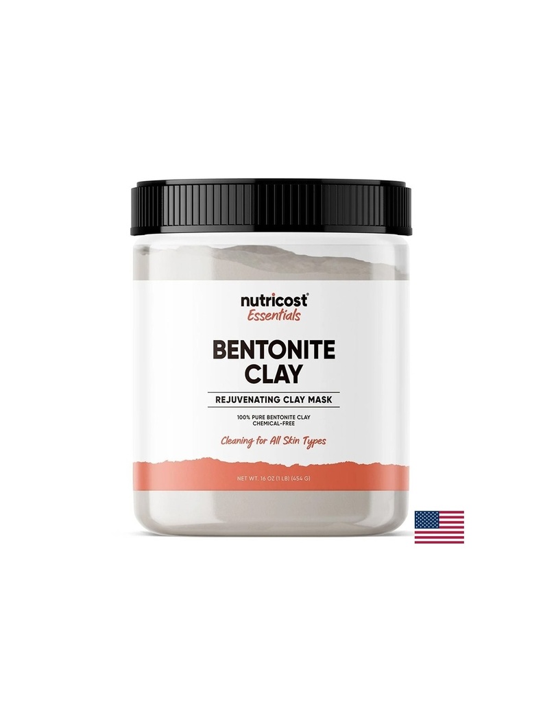 Грижа за кожата - Глина (бентонит), маска за лице, 454 g прах