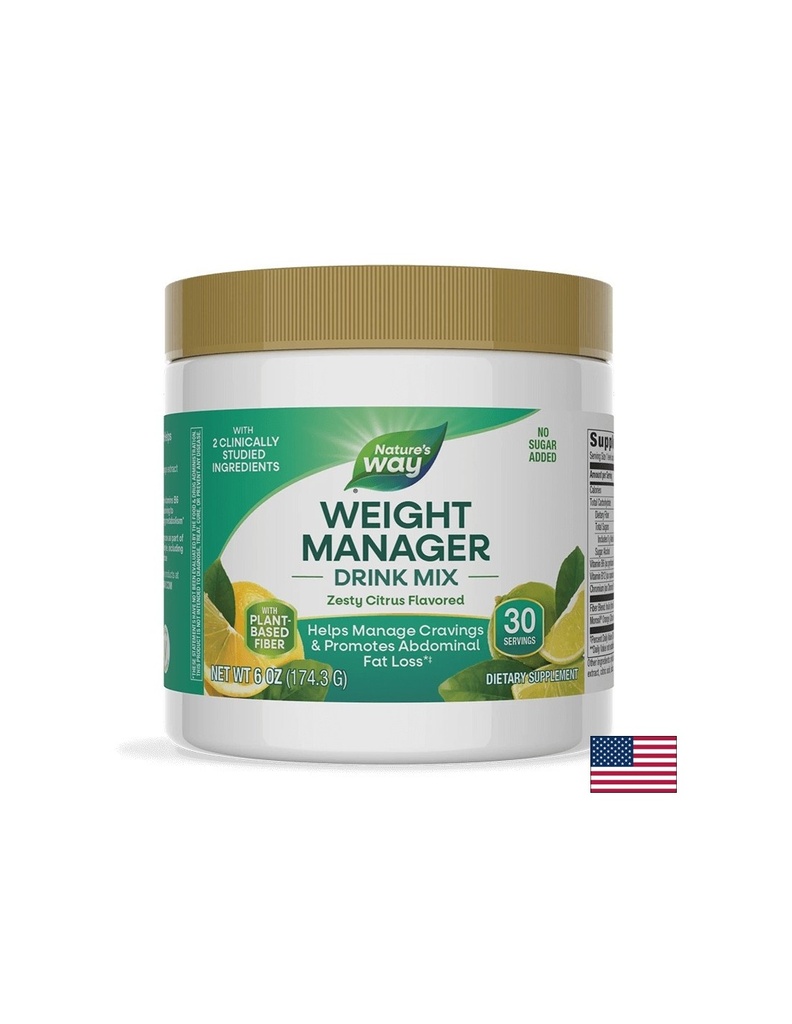 Формула за контрол на апетита, теглото и коремните мазнини - Weight Manager - 174.3 g прах, с вкус на цитрусови плодове