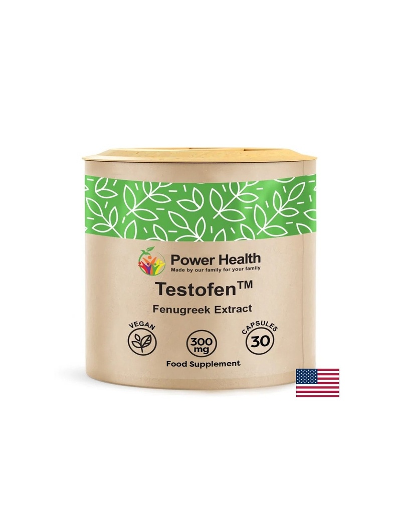 Testofen™ сминдух – За енергия, хормонален баланс и тонус, 300 mg, 30 капсули