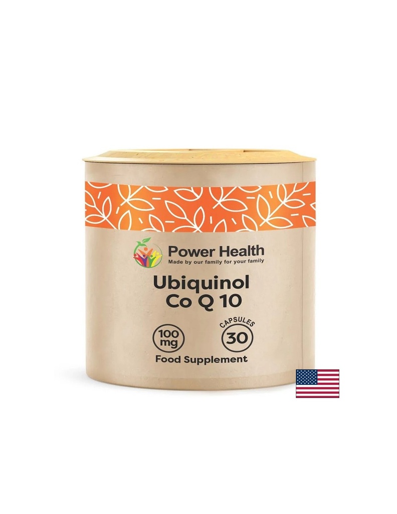 Коензим Q10 (убиквинол) – За клетъчна енергия и сърдечна функция, 100 mg, 30 капсули