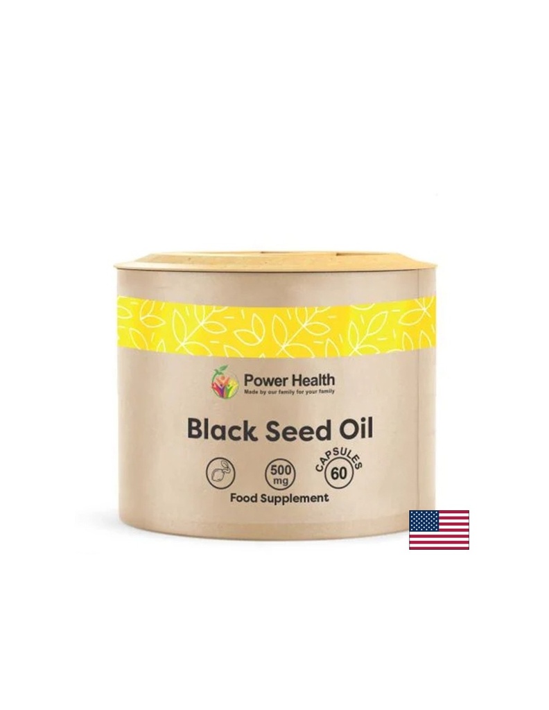 Черен кимион – Подпомага имунитета, храносмилането и антиоксидантната защита, 500 mg, 60 капсули