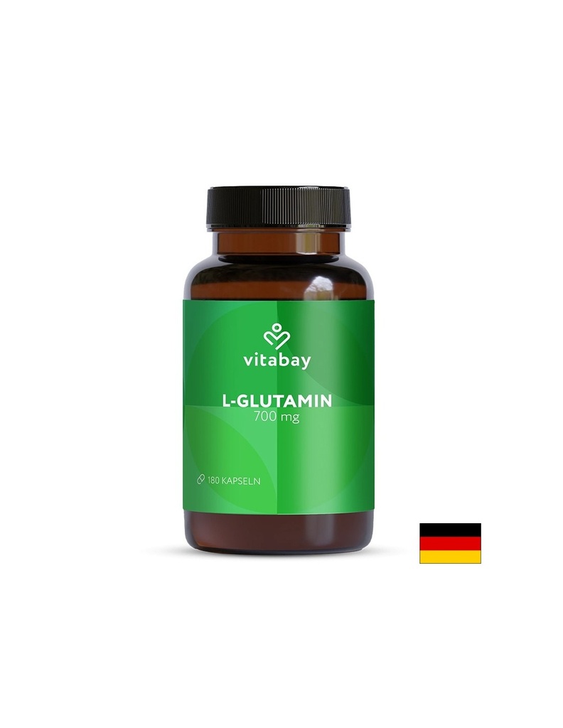 L-Глутамин – Възстановяване, имунитет и чревен комфорт, 700 mg, 180 капсули