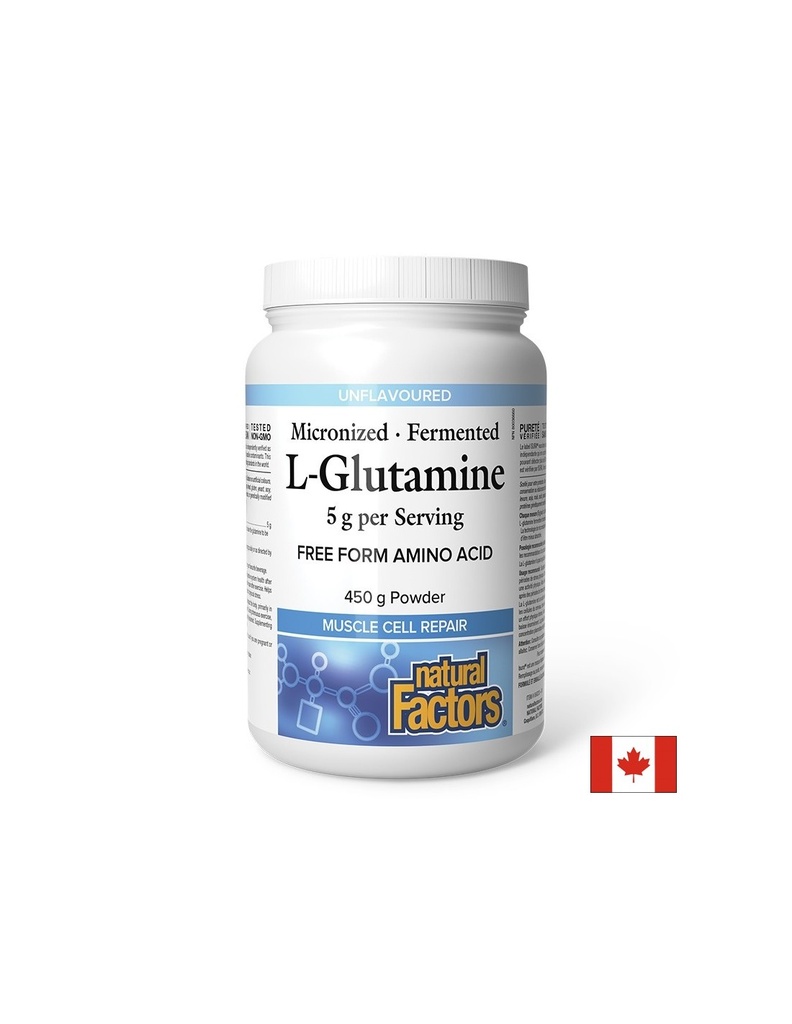 Л-Глутамин (микронизиран) – Възстановяване, имунитет и добро храносмилане, 5 g, 450 g прах, 90 дози