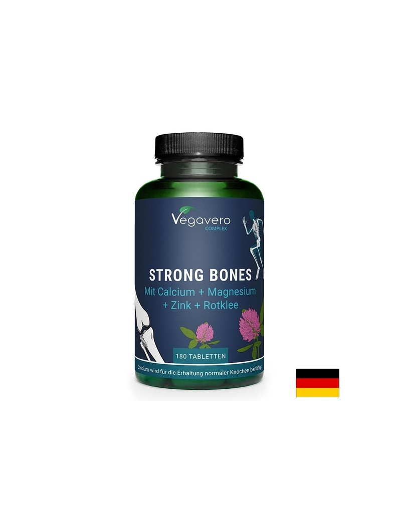 Калций 400 mg + Магнезий 150 mg + Цинк + Червена детелина – Формула за здрави кости, 180 таблетки