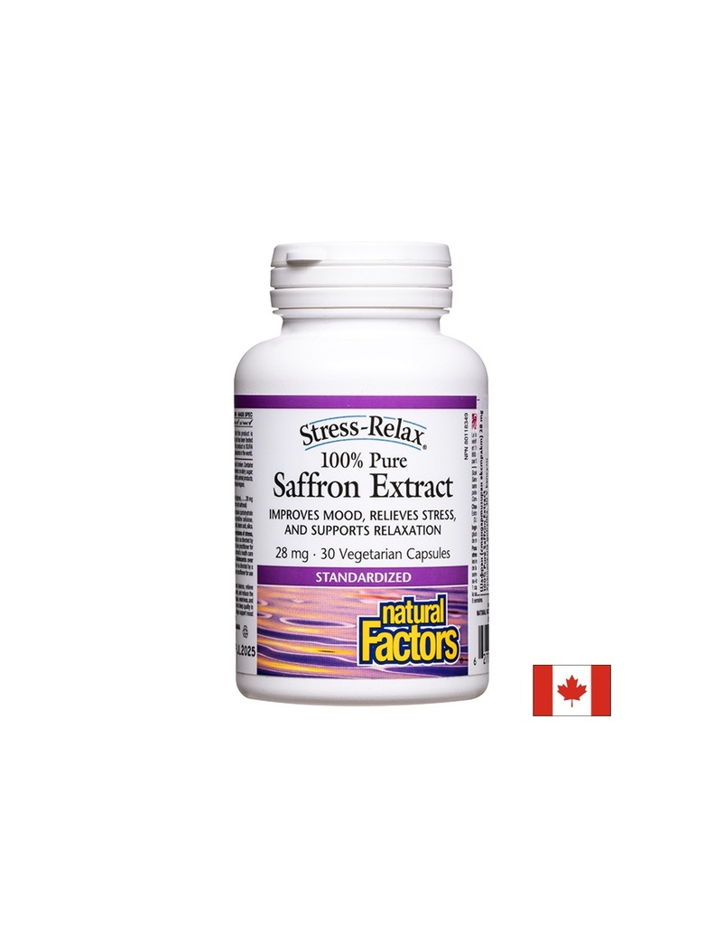 Стрес и депресия -  Шафран (стандартизиран екстракт), 28 mg х 30 V капсули Natural Factors
