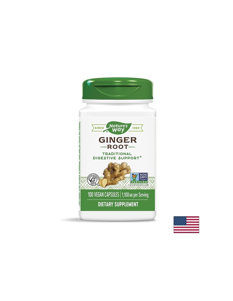 Ginger Root/ Джинджифил (корен) 550 mg х 100 капсули Nature’s Way