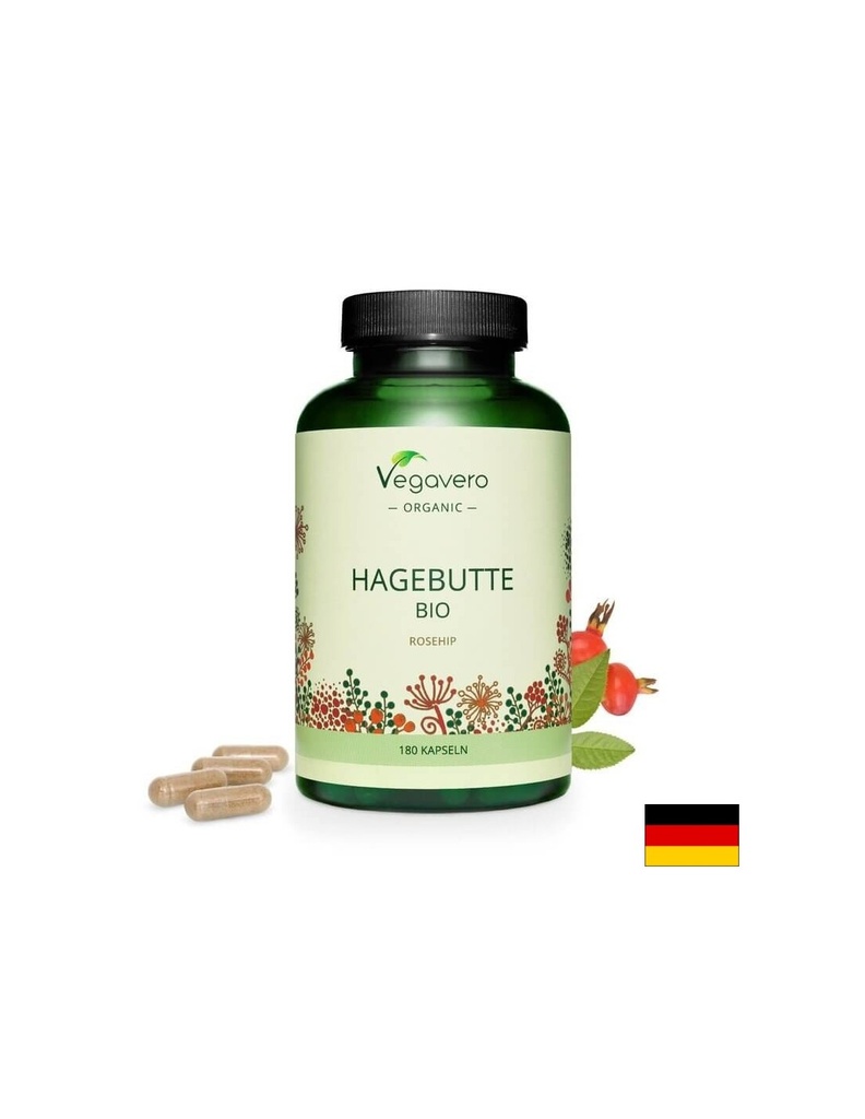 Hagebutte Bio/ Био Шипка, 180 капсули, 100% Vegan Vegavero