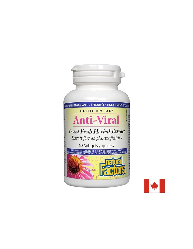 При вирусни инфекции - Анти-Вирал – имуноукрепващ билков препарат, 60 софтгел капсули Natural Factors