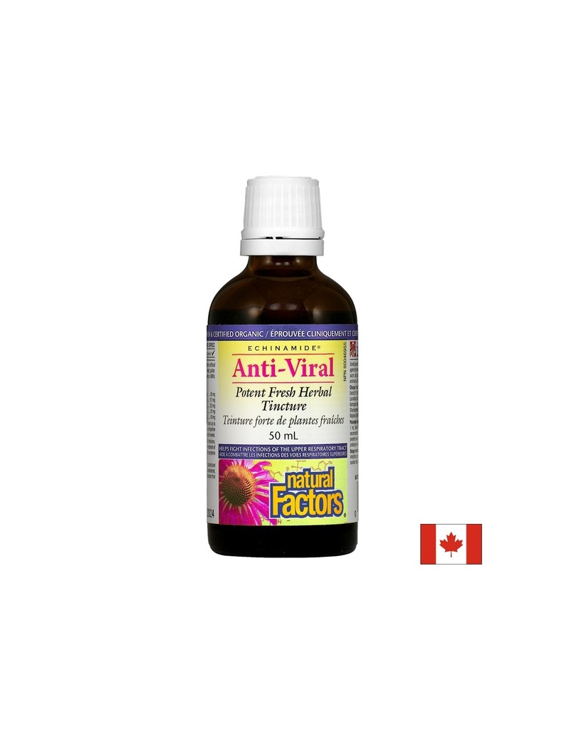 При вирусни инфекции - Анти-вирал - имуноукрепваща билкова тинктура, 50 ml Natural Factors