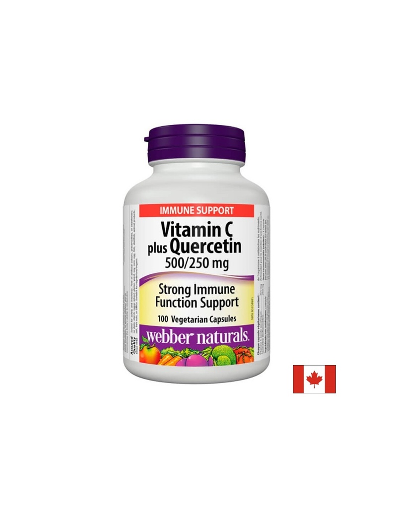 Vitamin C plus Quercetin - Витамин С 500 mg + кверцетин 250 mg, 100 капсули - спрян