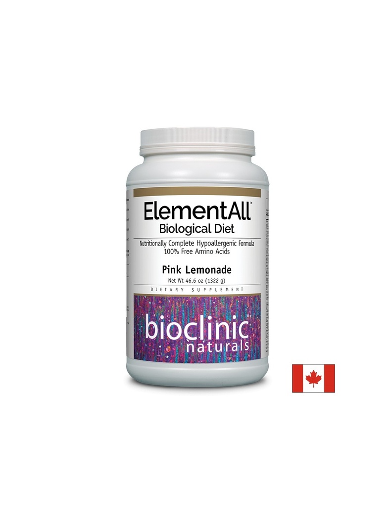 Елементна диета - ElementAll Biological Diet с вкус на лимонада, 1322 g пудра Natural Factors