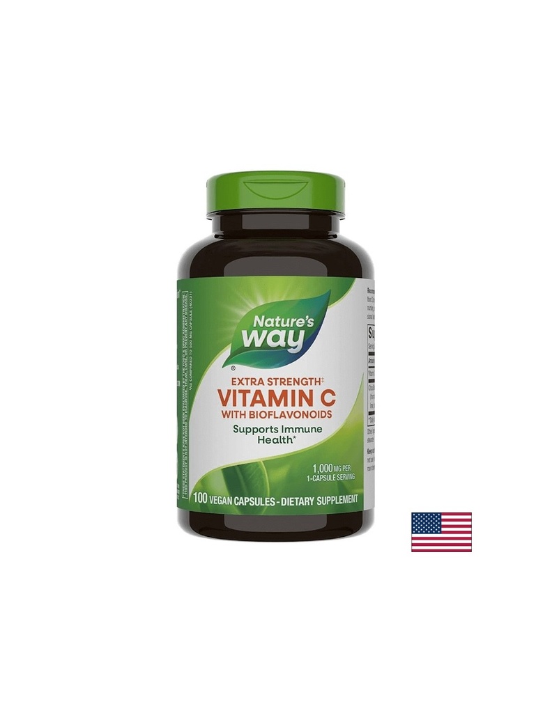 Vitamin C with Bioflavonoids/ Витамин С 1000 mg & Биофлавоноиди х 100 капсули Nature’s Way