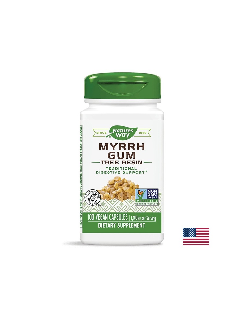 Myrrh Gum Tree Resin/ Смирна (смола) 550 mg х 100 капсули  Nature’s Way