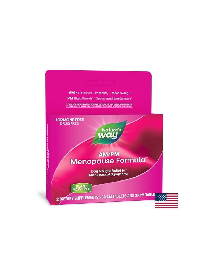 Менопауза AM/PM – Хармония през деня и спокоен сън през нощта, 2x30 таблетки